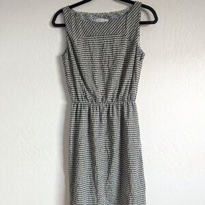 RENE LEZARD Wool Cotton Gingham Dress